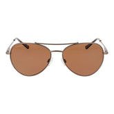 Brown Metal Sunglasses